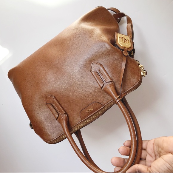 Lauren Ralph Lauren RLL Chestnut Leather Bag - Picture 2 of 8